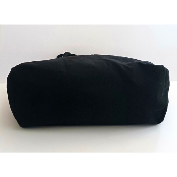 Rae Dunn "FARMER'S MARKET" Large Blk Canvas Tote Bag, Reusable, Grocery Shop - Picture 4 of 8